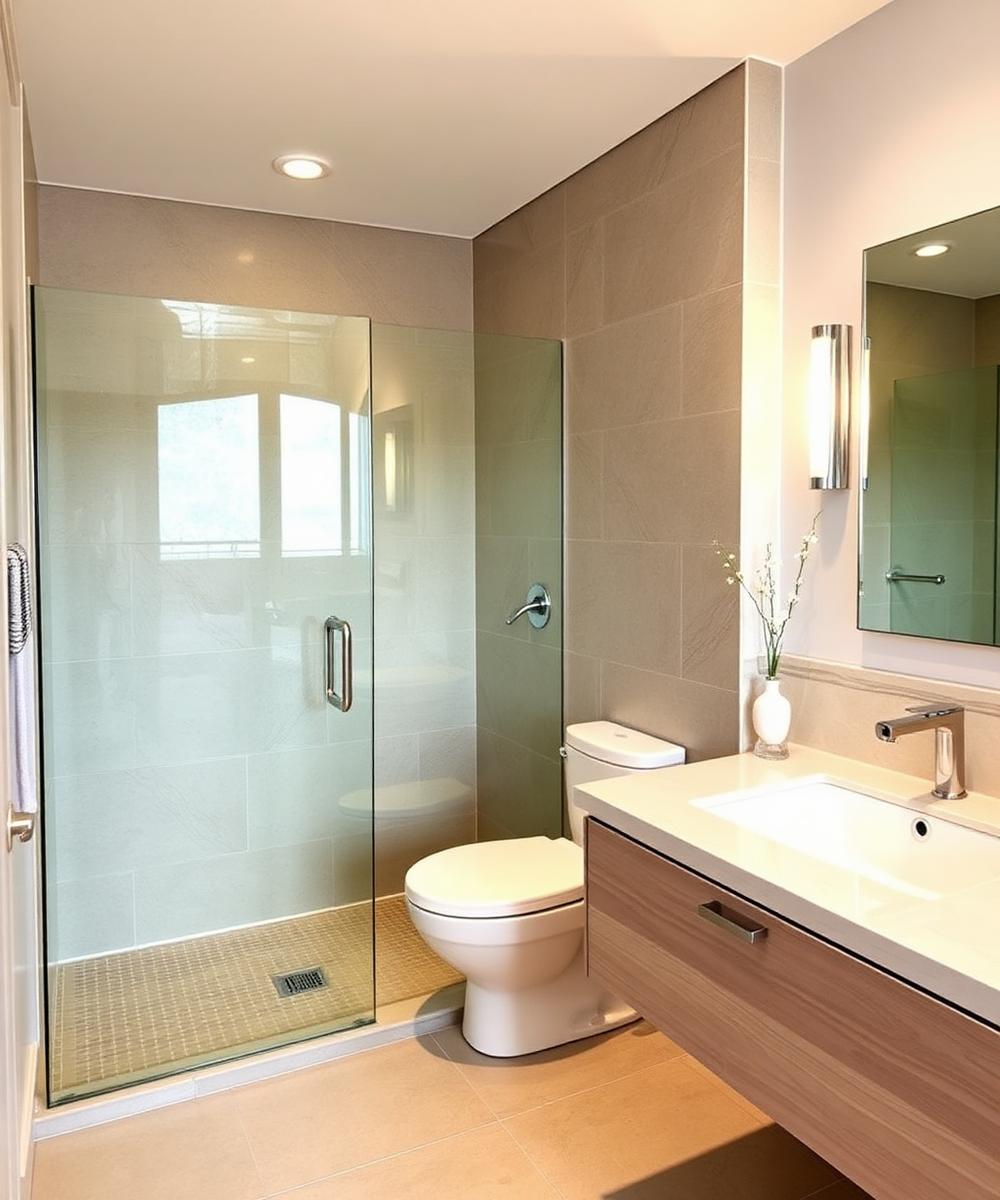 Saniertes modernes Badezimmer