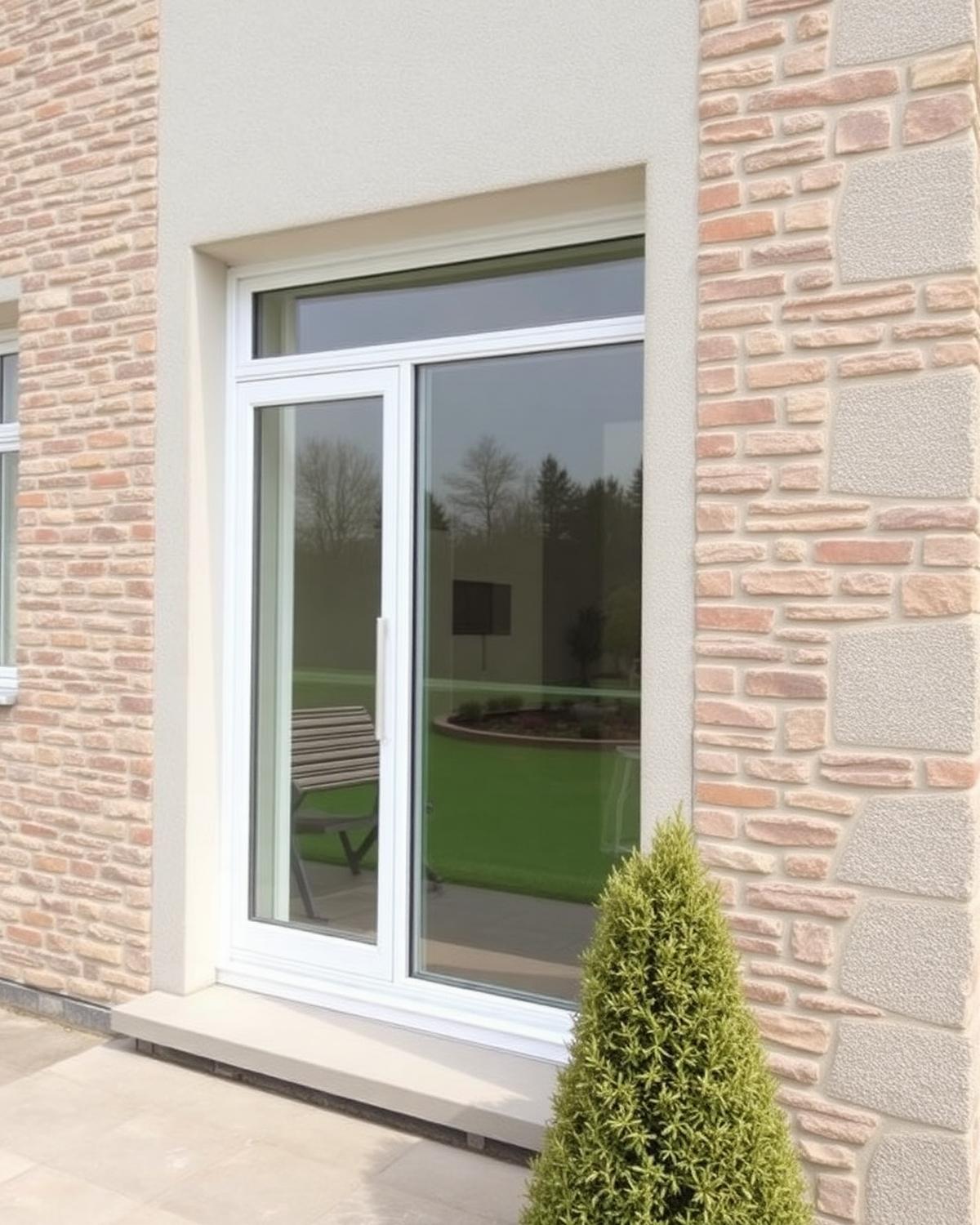 Bodentiefes Fenster mit Terrassentür